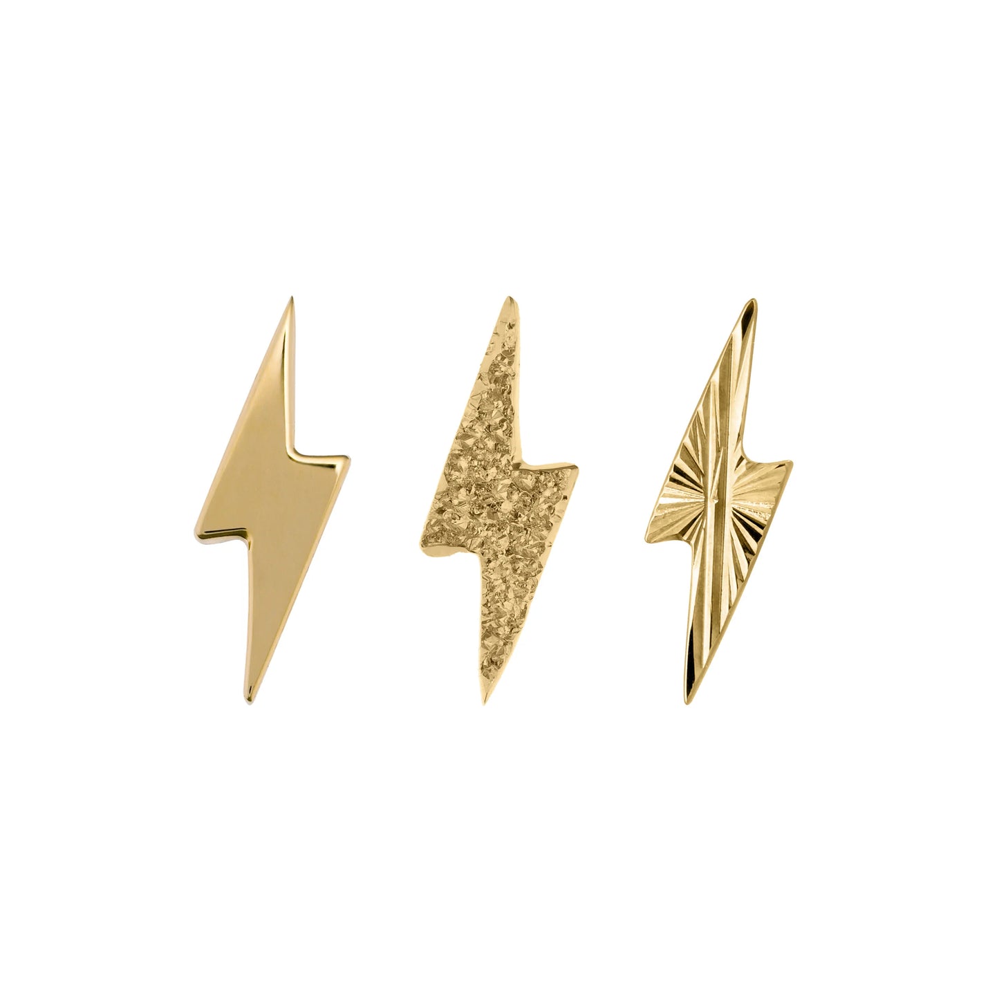 QUETZALLI JEWELRY - STRIKE - 14KT SOLID GOLD - THREADLESS END