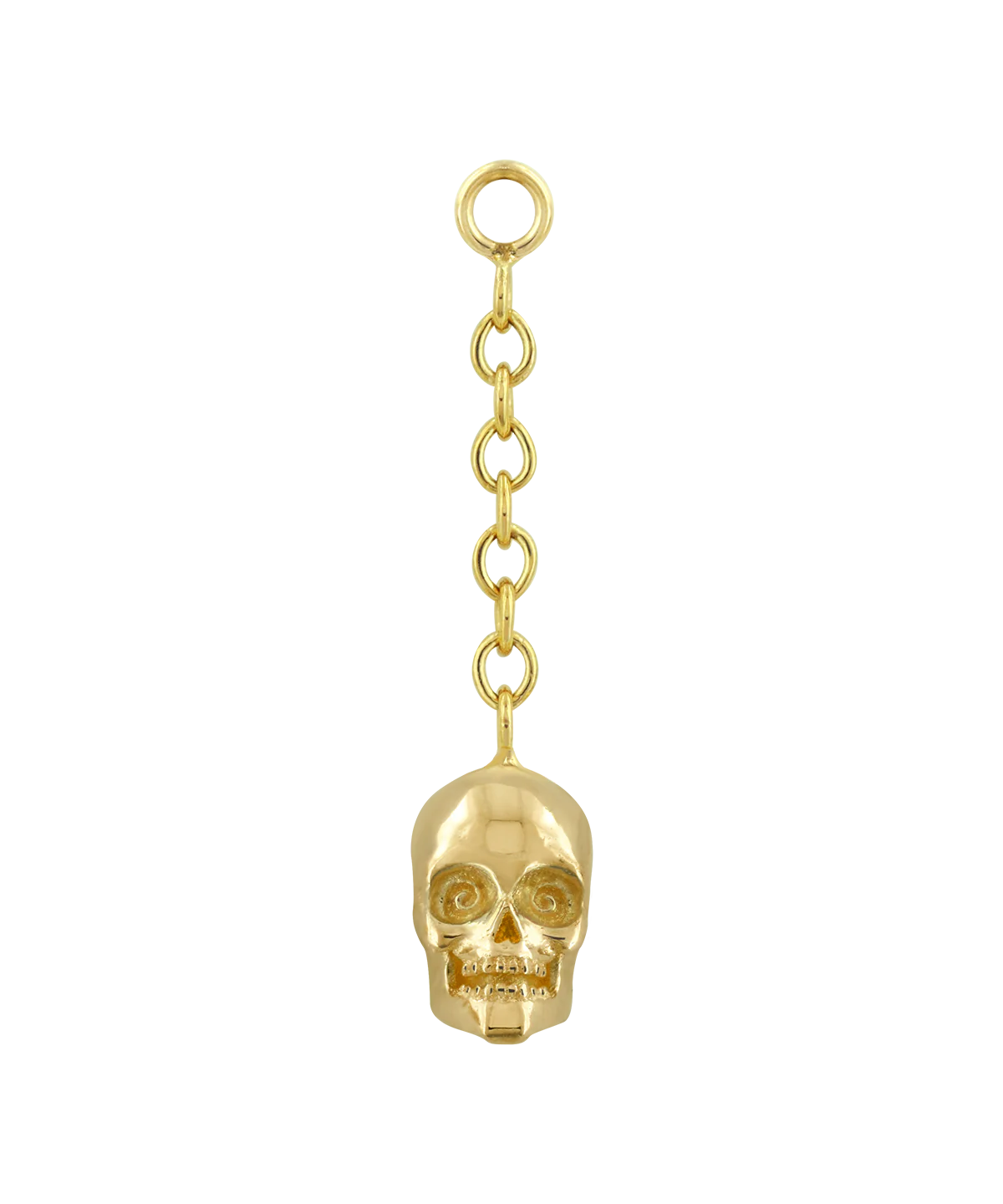 ANATOMETAL - SKULL DROP CHARM- 18KT SOLID GOLD - CHARM
