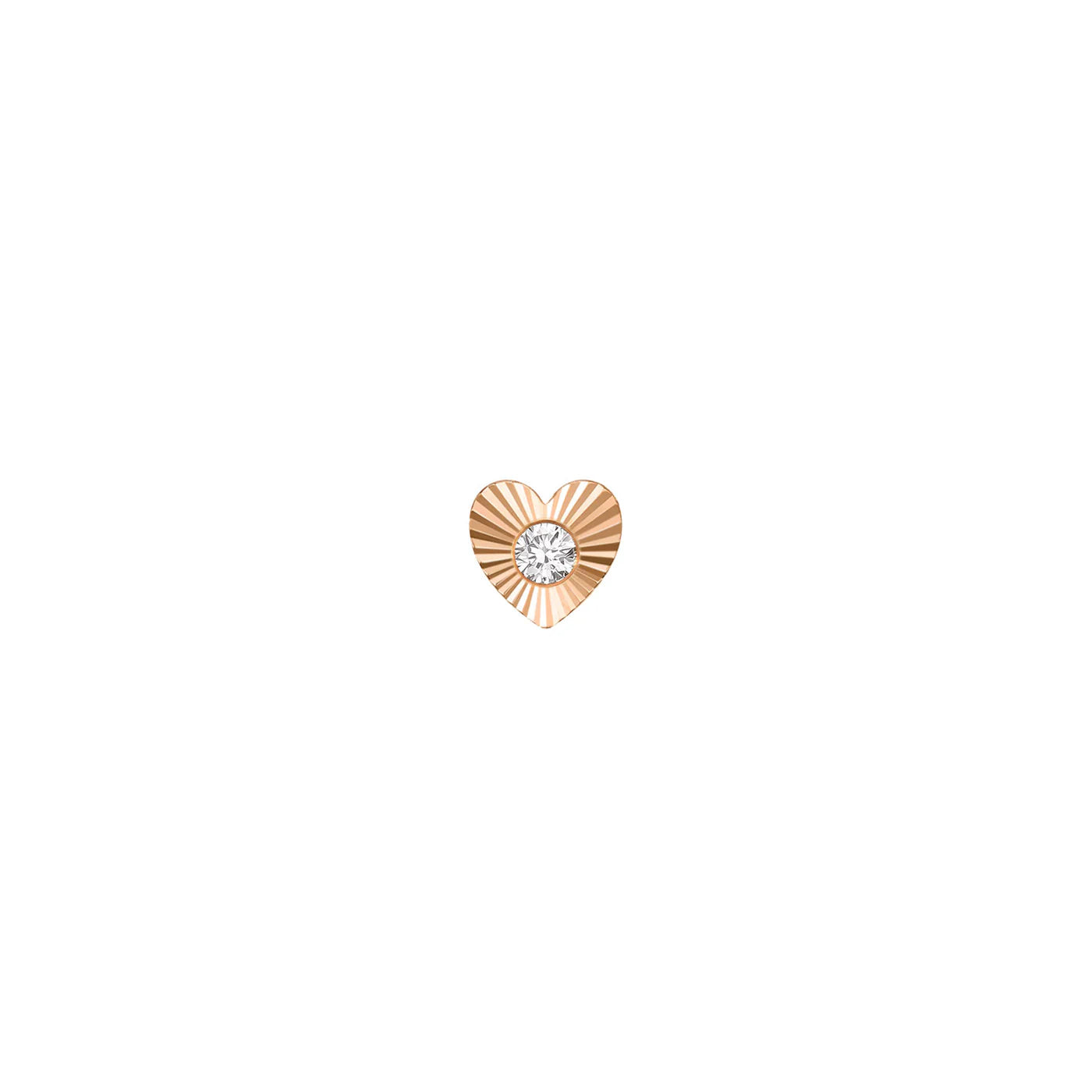 MODERN MOOD - SLOAN RAY - HEART - 14KT SOLID GOLD - THREADLESS END