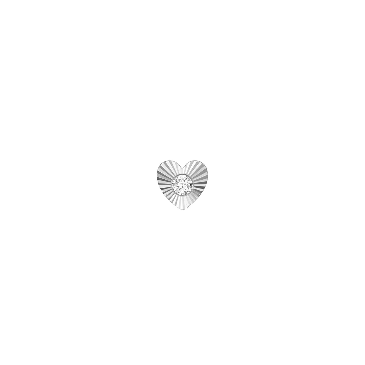 MODERN MOOD - SLOAN RAY - HEART - 14KT SOLID GOLD - THREADLESS END
