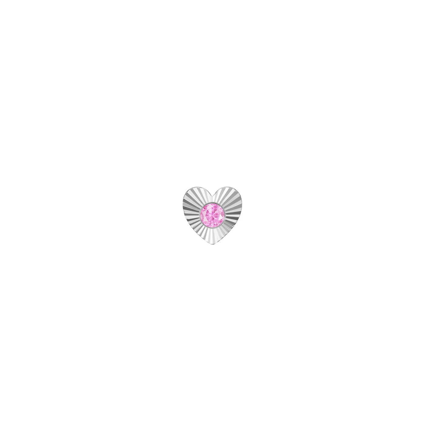 MODERN MOOD - SLOAN RAY - HEART - 14KT SOLID GOLD - THREADLESS END