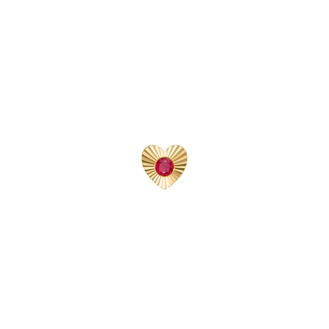 MODERN MOOD - SLOAN RAY - HEART - 14KT SOLID GOLD - THREADLESS END