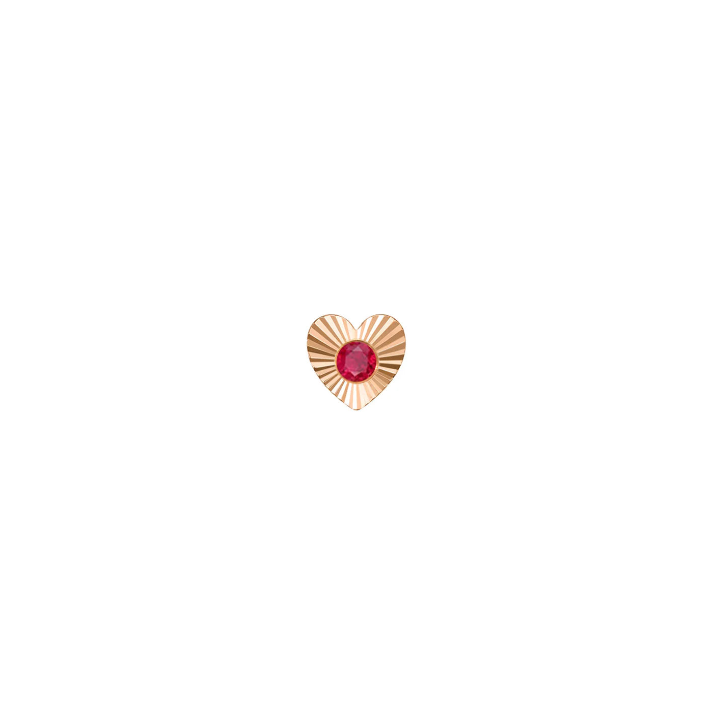 MODERN MOOD - SLOAN RAY - HEART - 14KT SOLID GOLD - THREADLESS END