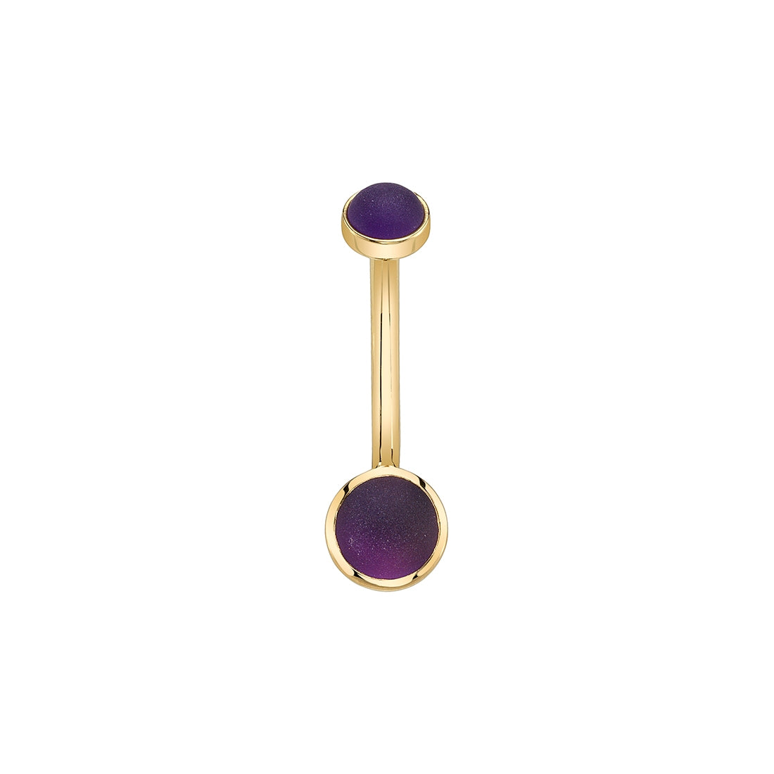 BVLA - CLASSIC CUP NAVEL CURVE - 14KT SOLID GOLD - CURVED BARBELL