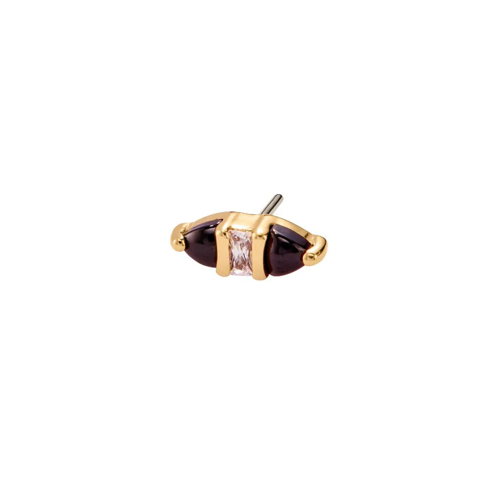 BUDDHA JEWELRY - INNUENDO - 14KT SOLID GOLD - THREADLESS END