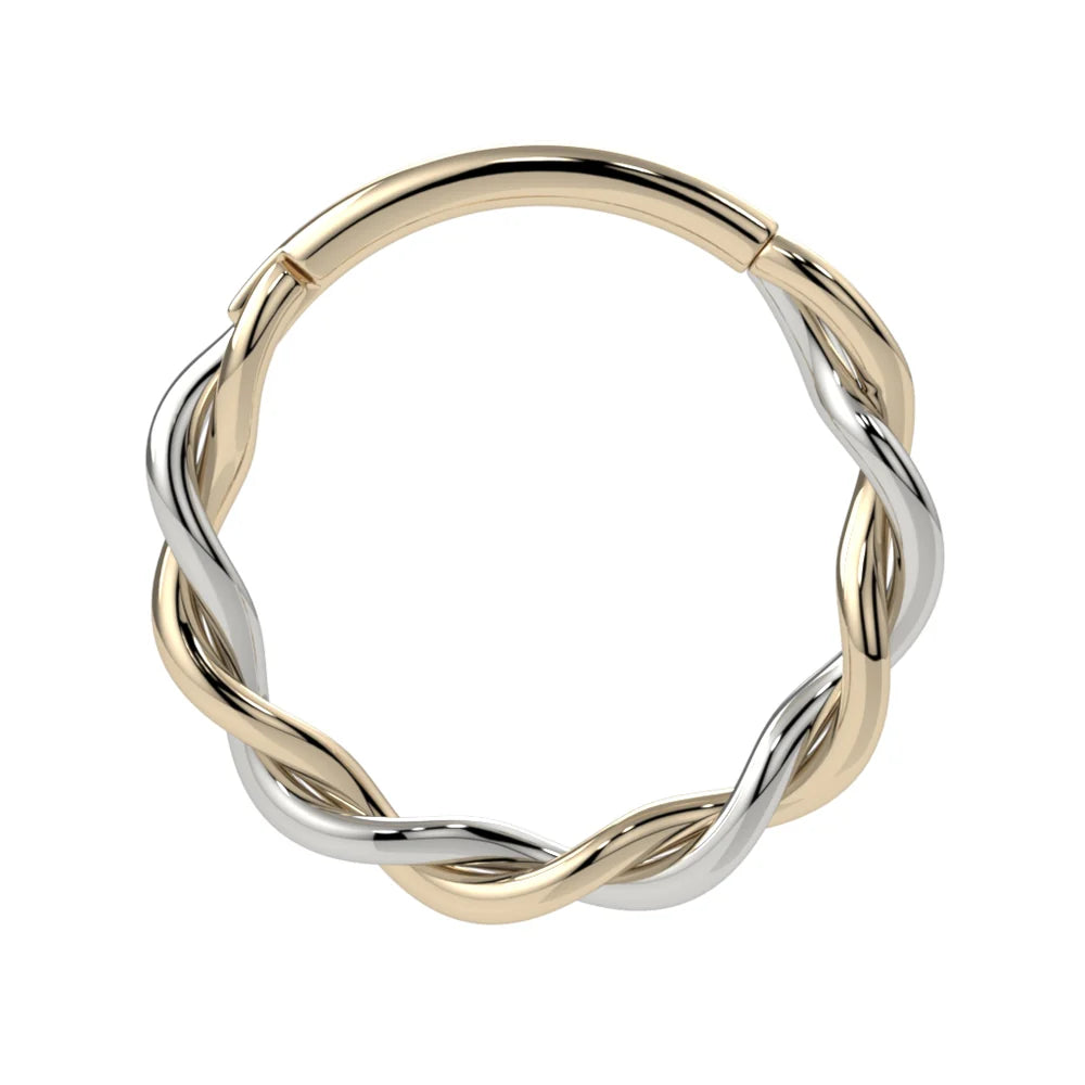 KIWI DIAMOND - DUALITY RING - 14KT SOLID GOLD - CLICKER