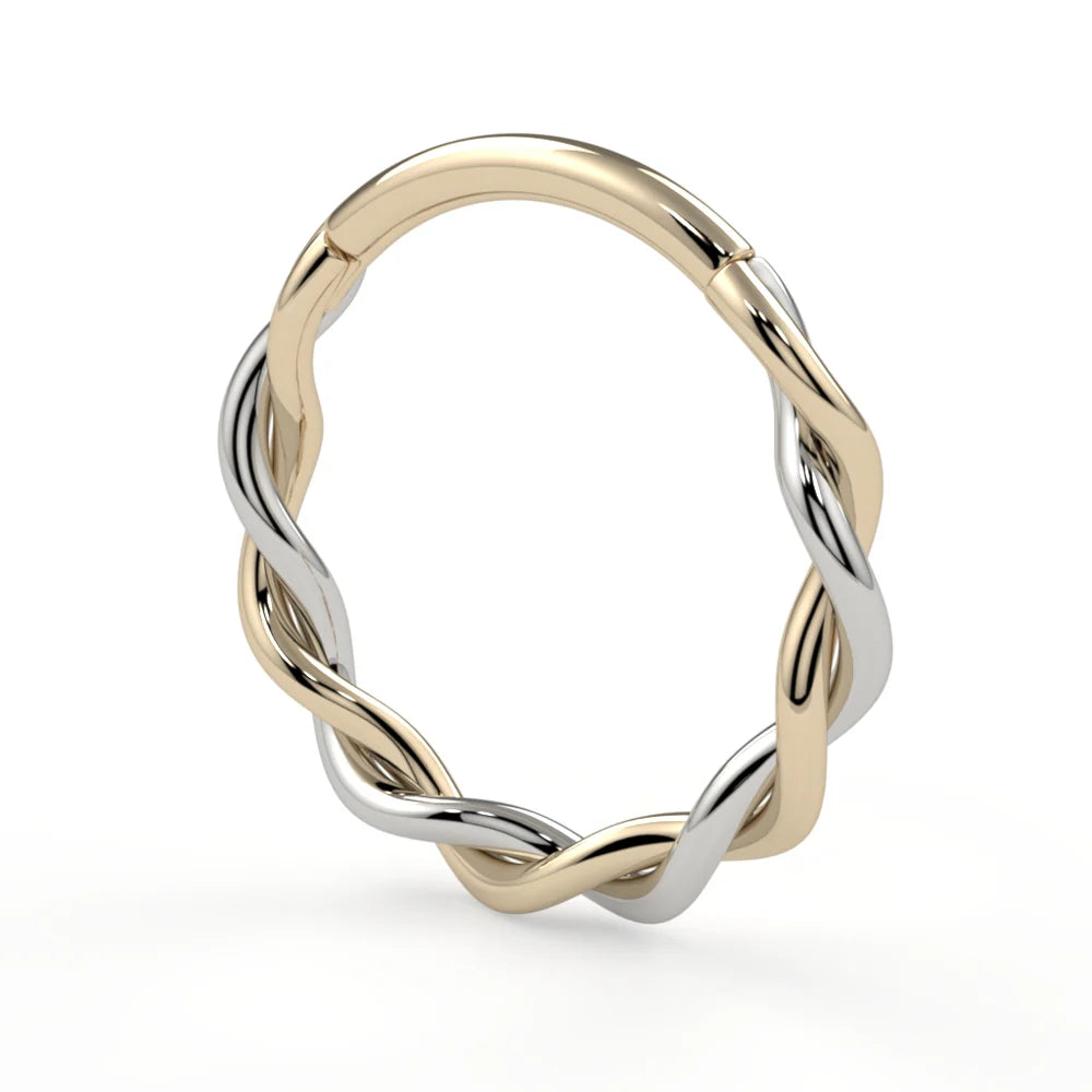KIWI DIAMOND - DUALITY RING - 14KT SOLID GOLD - CLICKER