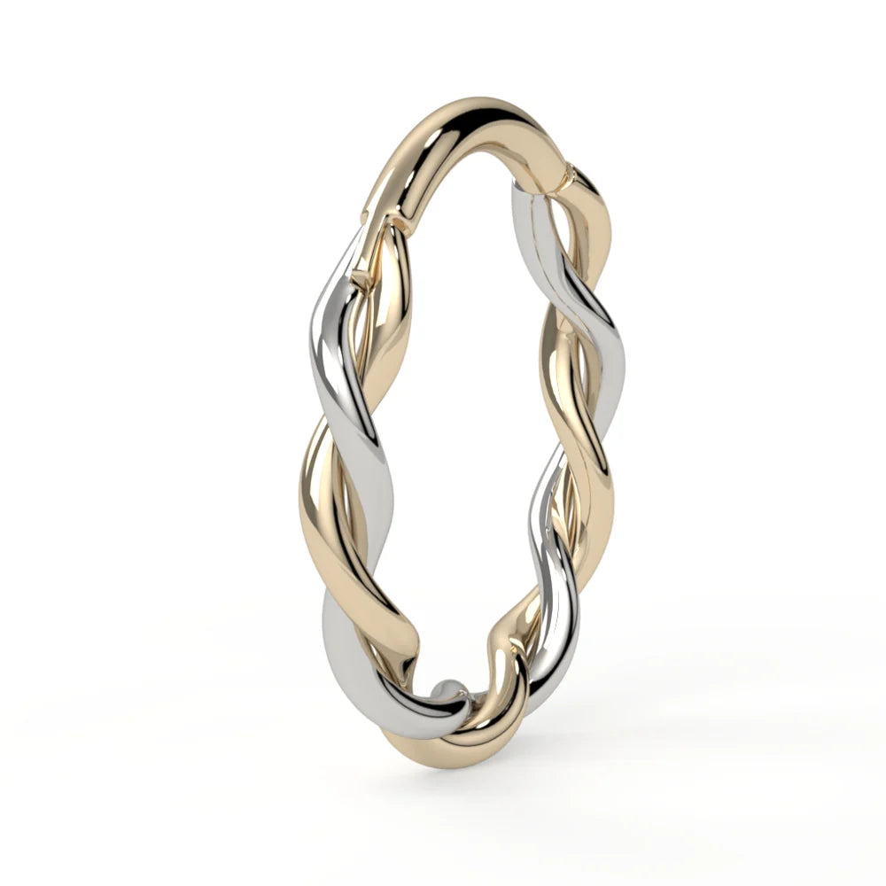KIWI DIAMOND - DUALITY RING - 14KT SOLID GOLD - CLICKER