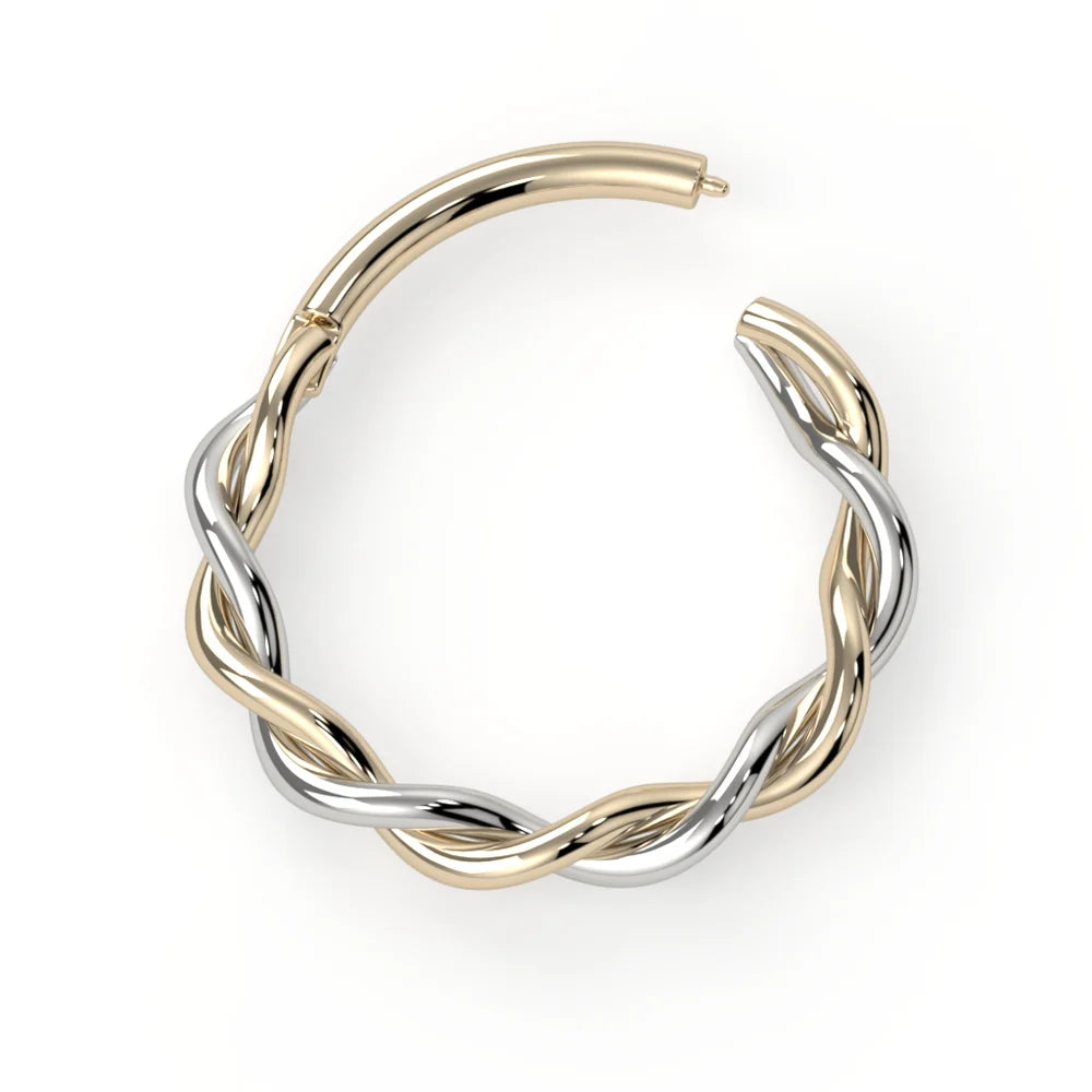 KIWI DIAMOND - DUALITY RING - 14KT SOLID GOLD - CLICKER