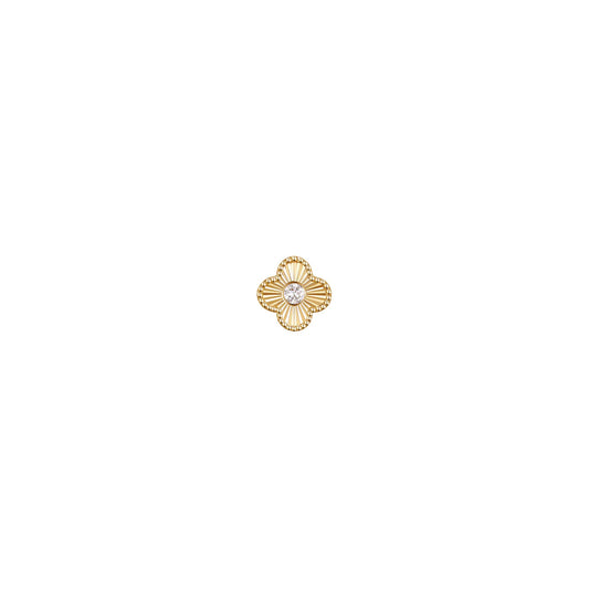 MODERN MOOD - CLOVER RAY - 14KT SOLID GOLD - THREADLESS END