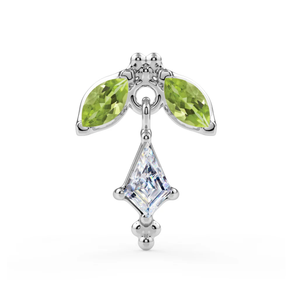 KIWI DIAMOND - JOFUR DANGLE - 14KT SOLID GOLD - THREADED END