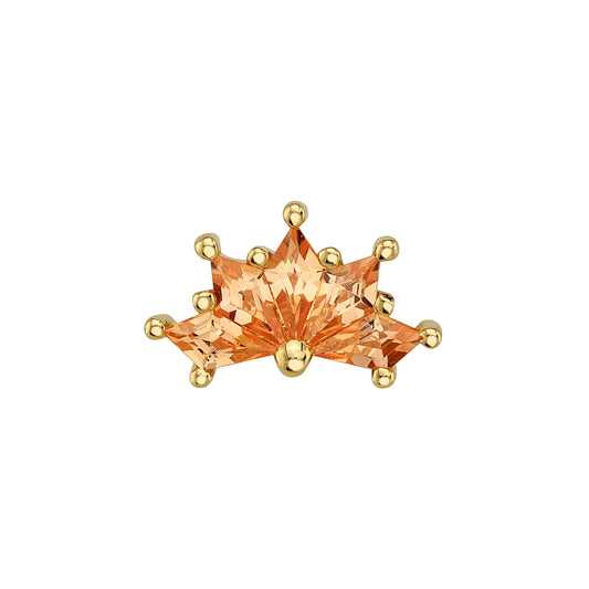 BVLA - TINY SPIRIT - 14KT SOLID GOLD - THREADED END