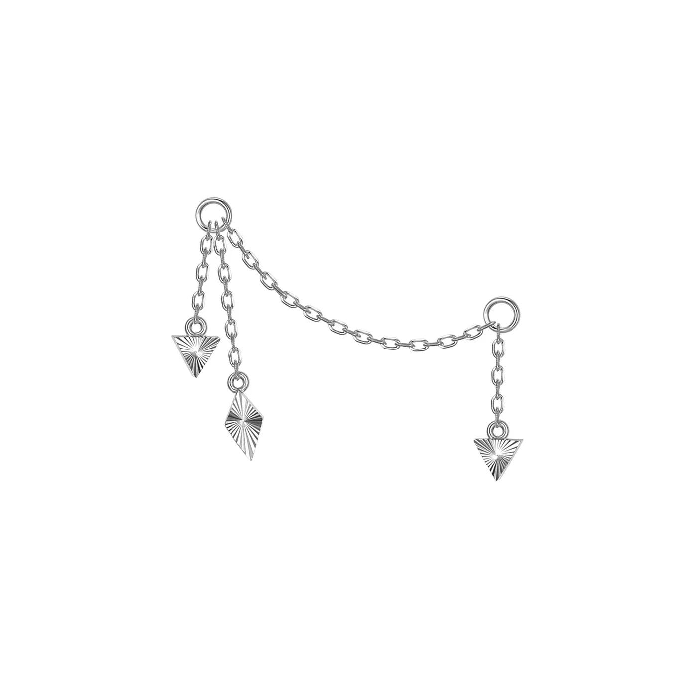 MODERN MOOD - ANDROMEDA CHAIN ALL RAY TEXTURE - 14KT SOLID GOLD - CHAIN