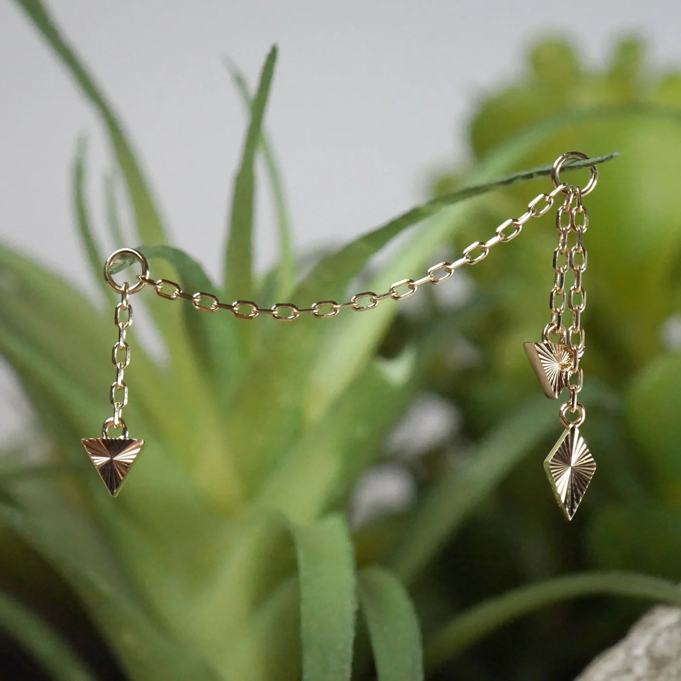 MODERN MOOD - ANDROMEDA CHAIN ALL RAY TEXTURE - 14KT SOLID GOLD - CHAIN