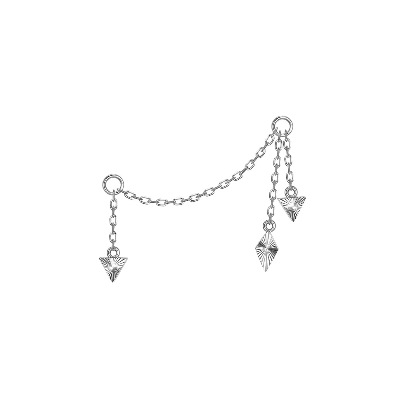 MODERN MOOD - ANDROMEDA CHAIN ALL RAY TEXTURE - 14KT SOLID GOLD - CHAIN