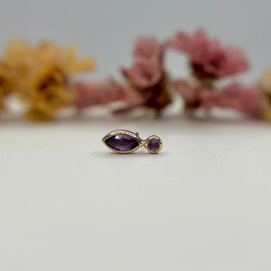 PALOMA JEWELRY - JAN-MARIE - 14KT SOLD GOLD - THREADLESS END