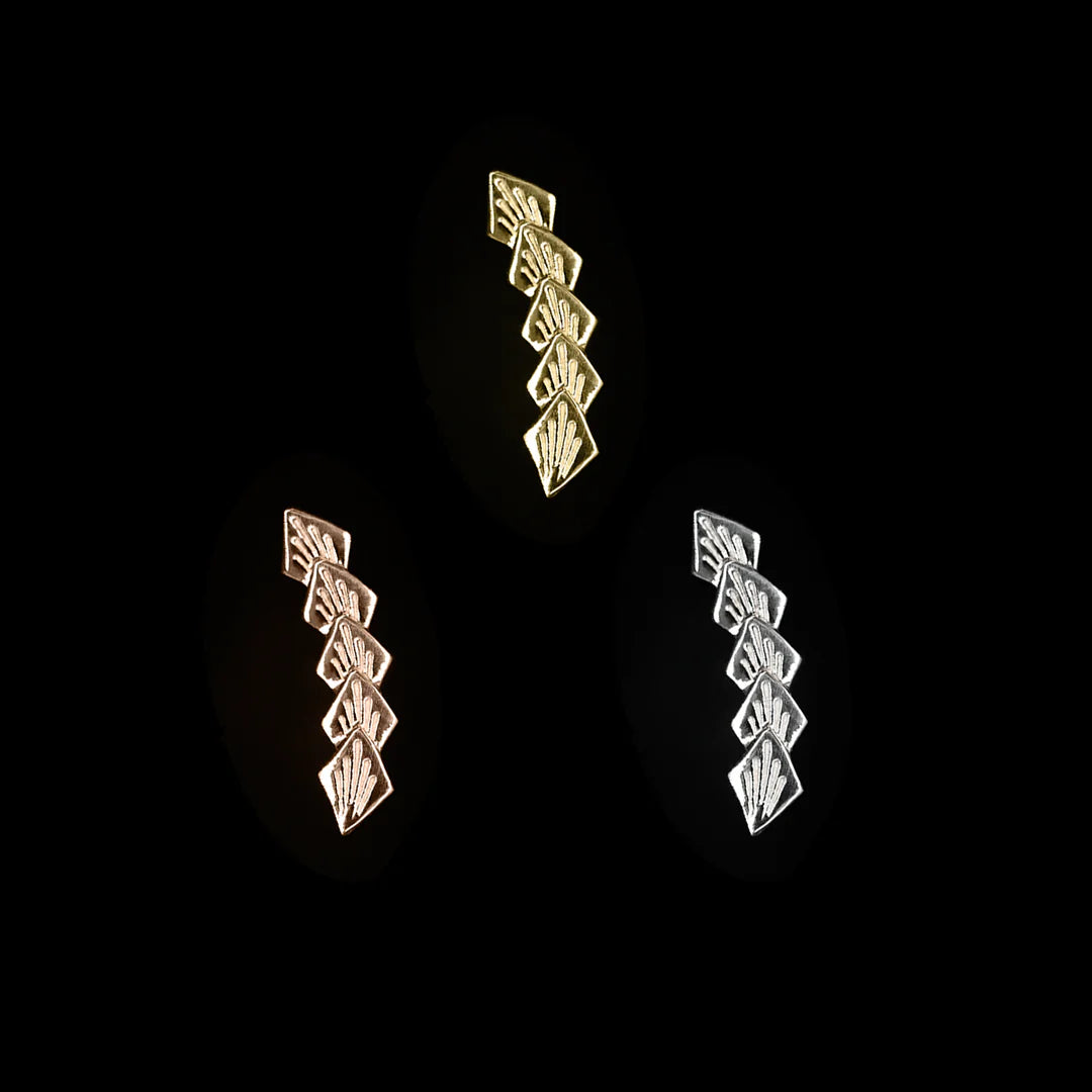 REGALIA - KAPAKAHI - 14KT SOLID GOLD - THREADLESS END