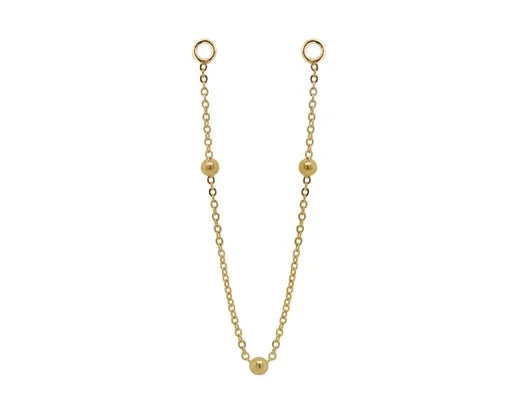 QUETZALLI JEWELRY - CHIME - 14KT SOLID GOLD - CHAIN