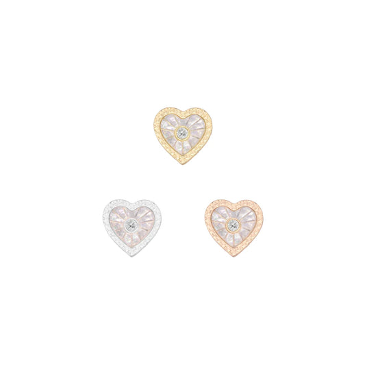 BUDDHA JEWELRY - MARBELLA - MOTHER OF PEARL - 14KT SOLID GOLD - THREADLESS END