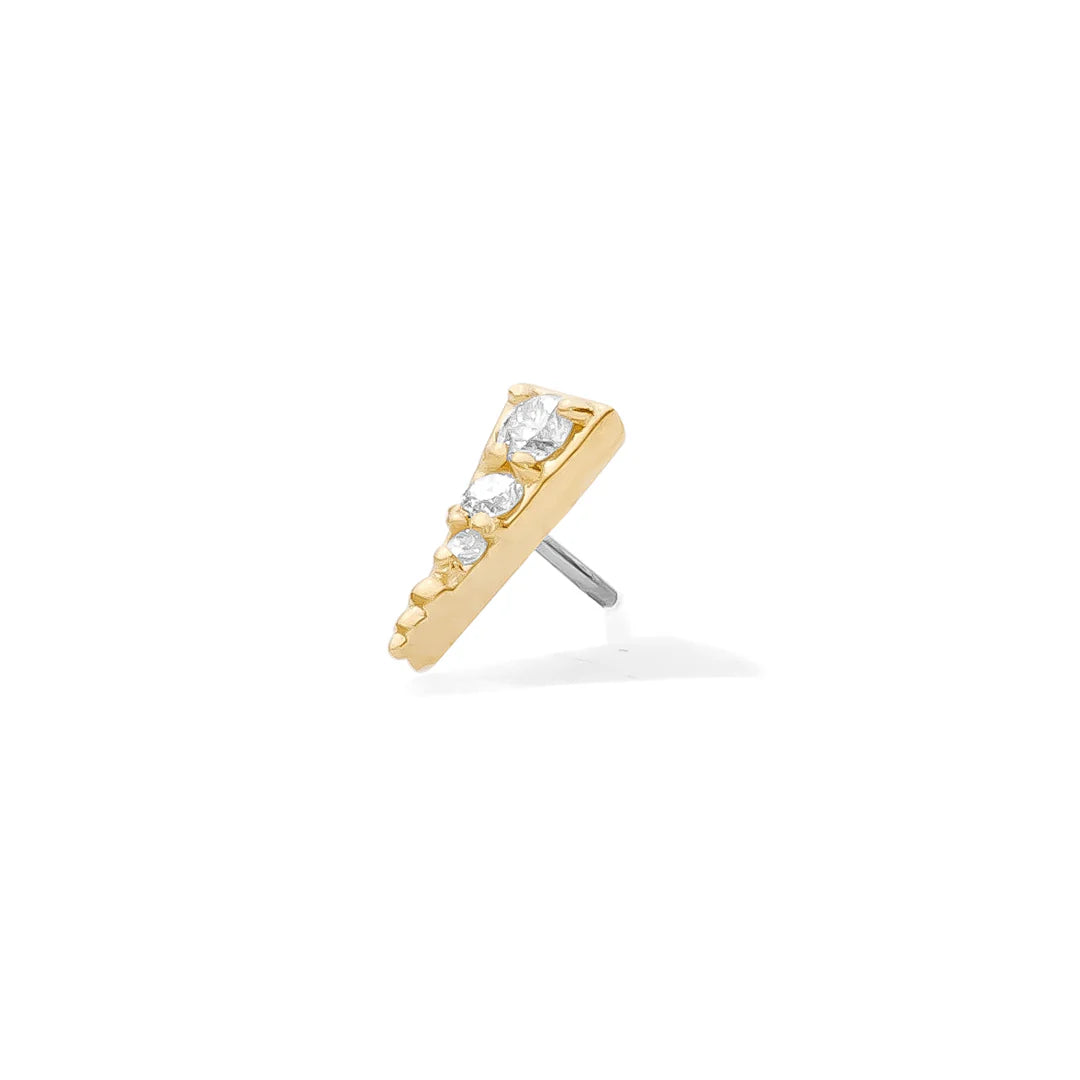 TAWAPA - MYTHIC - 14KT SOLID GOLD - THREADLESS END