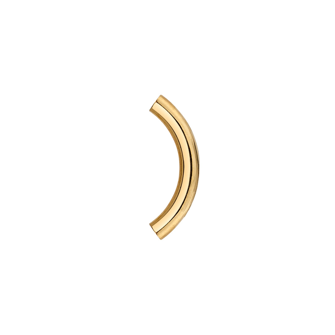 BVLA - CURVED BARBELL SHAFT ONLY (16g) - 14KT SOLID GOLD - CURVED BARBELL