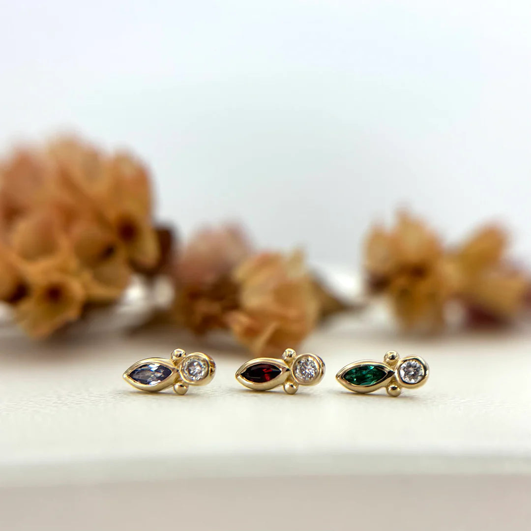 PALOMA JEWELRY - CYNTHIA - 14KT SOLID GOLD - THREADLESS END