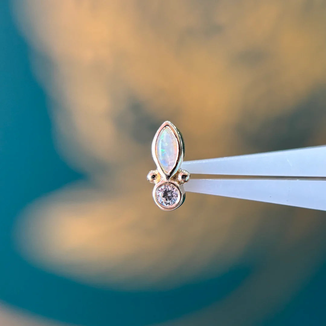 PALOMA JEWELRY - CYNTHIA - 14KT SOLID GOLD - THREADLESS END