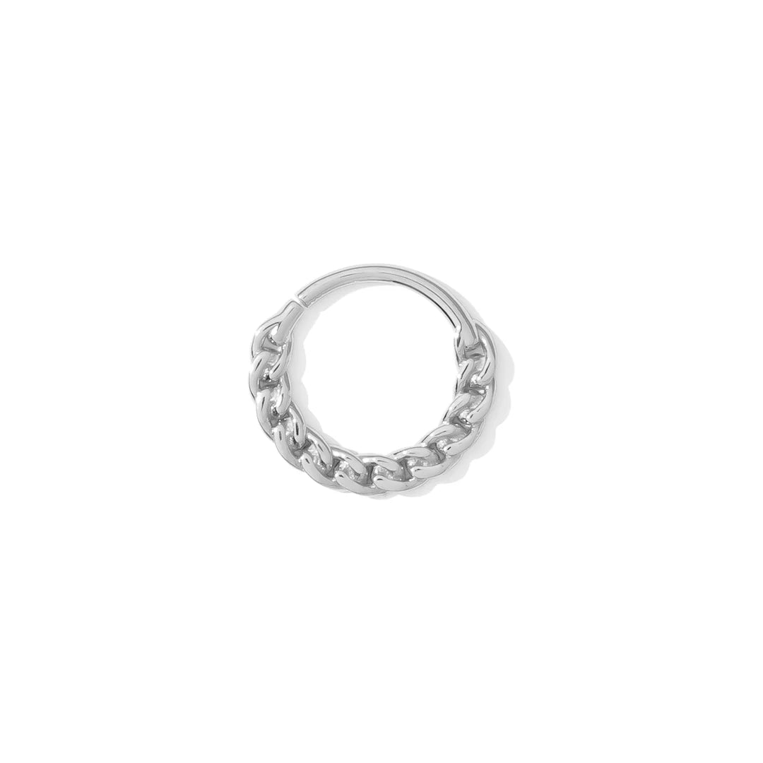 TAWAPA - FLAT CHAIN - 14KT SOLID GOLD - CONTINUOUS RING