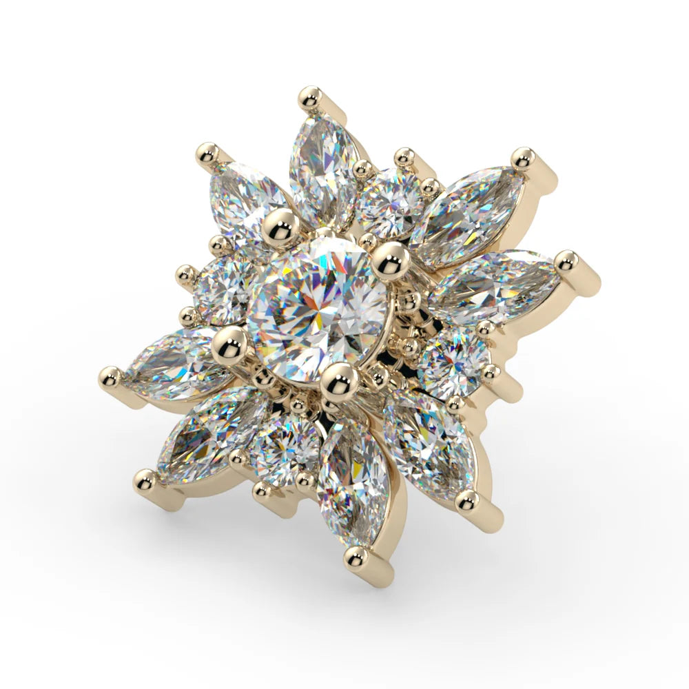 KIWI DIAMOND - AUREUS - 14KT SOLID GOLD - THREADED END