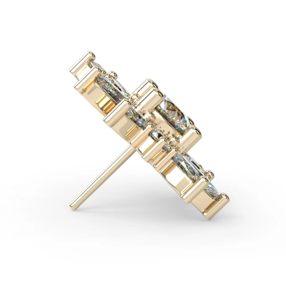 KIWI DIAMOND - AUREUS - 14KT SOLID GOLD - THREADED END