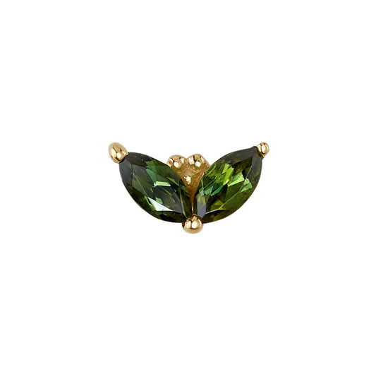 BVLA - 4MM PETALS - 14KT SOLID GOLD - THREADLESS END