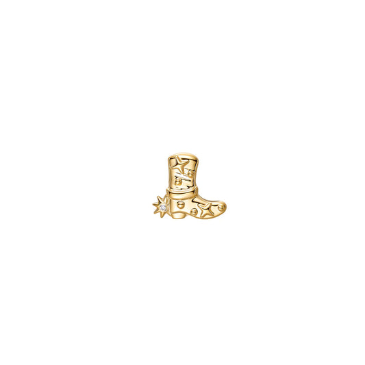 MODERN MOOD - DAKOTA WITH DIAMOND SPUR - 14KT SOLID GOLD - THREADLESS END