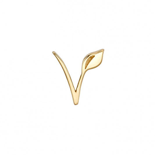 BVLA - LEAFY V - 14KT SOLID GOLD - THREADED END