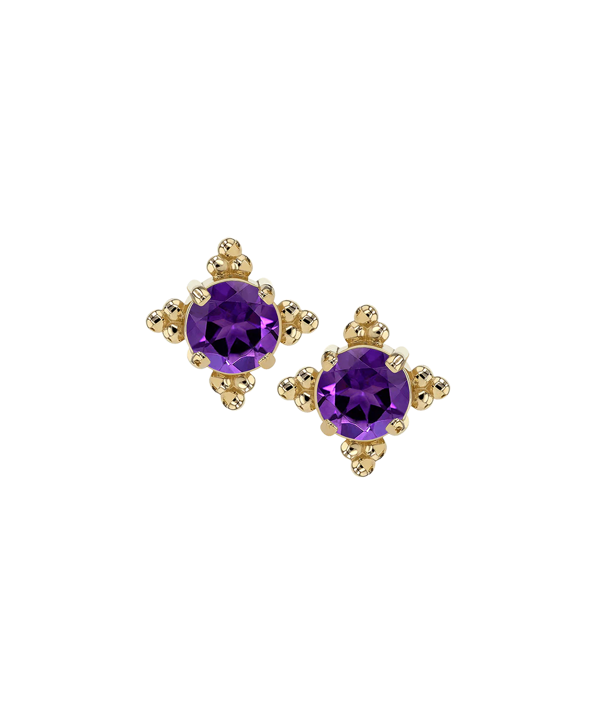 ANATOMETAL - ZIA (2.5MM Faceted Gem)- 14KT SOLID GOLD - THREADLESS END