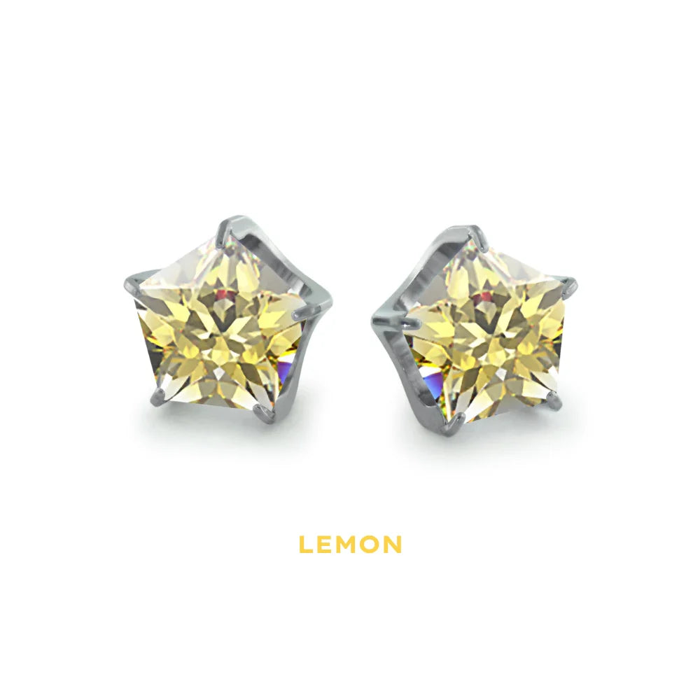 NEOMETAL - PENTAGON 5MM GEM END - TITANIUM - THREADLESS END