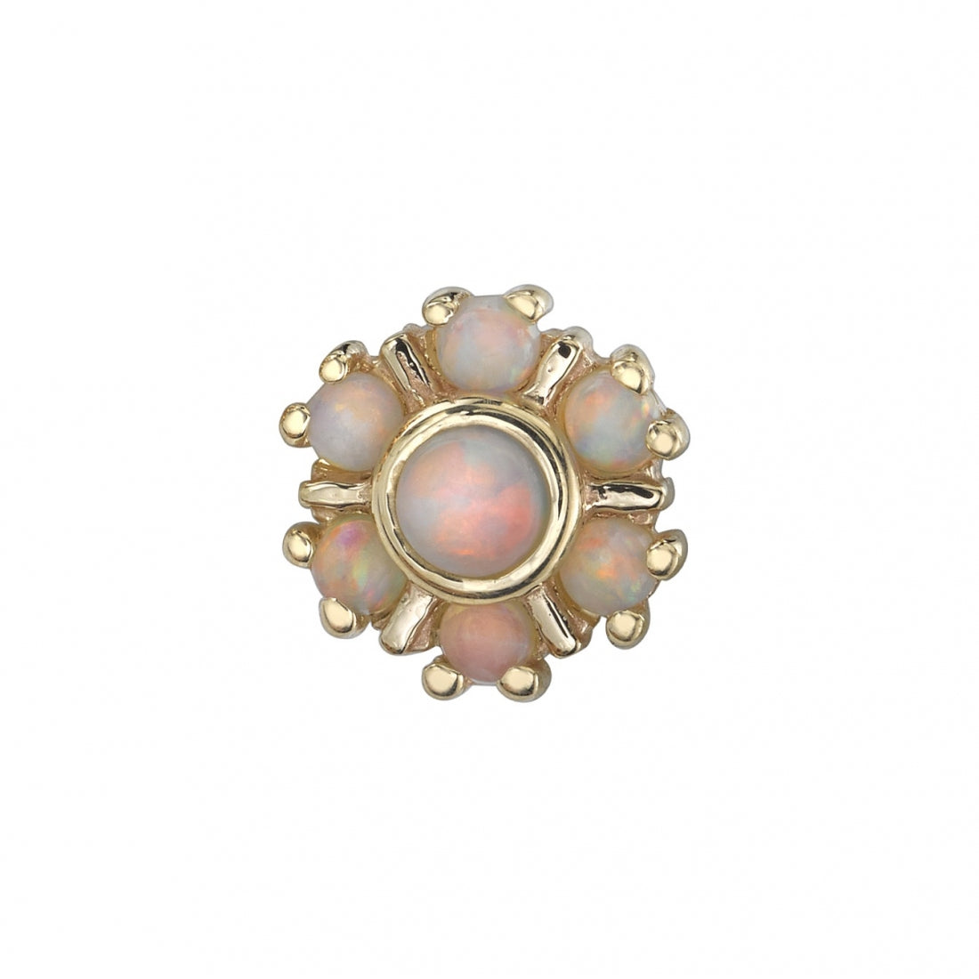 BVLA - CABOCHON TOLTEC - 14KT SOLID GOLD - THREADED END