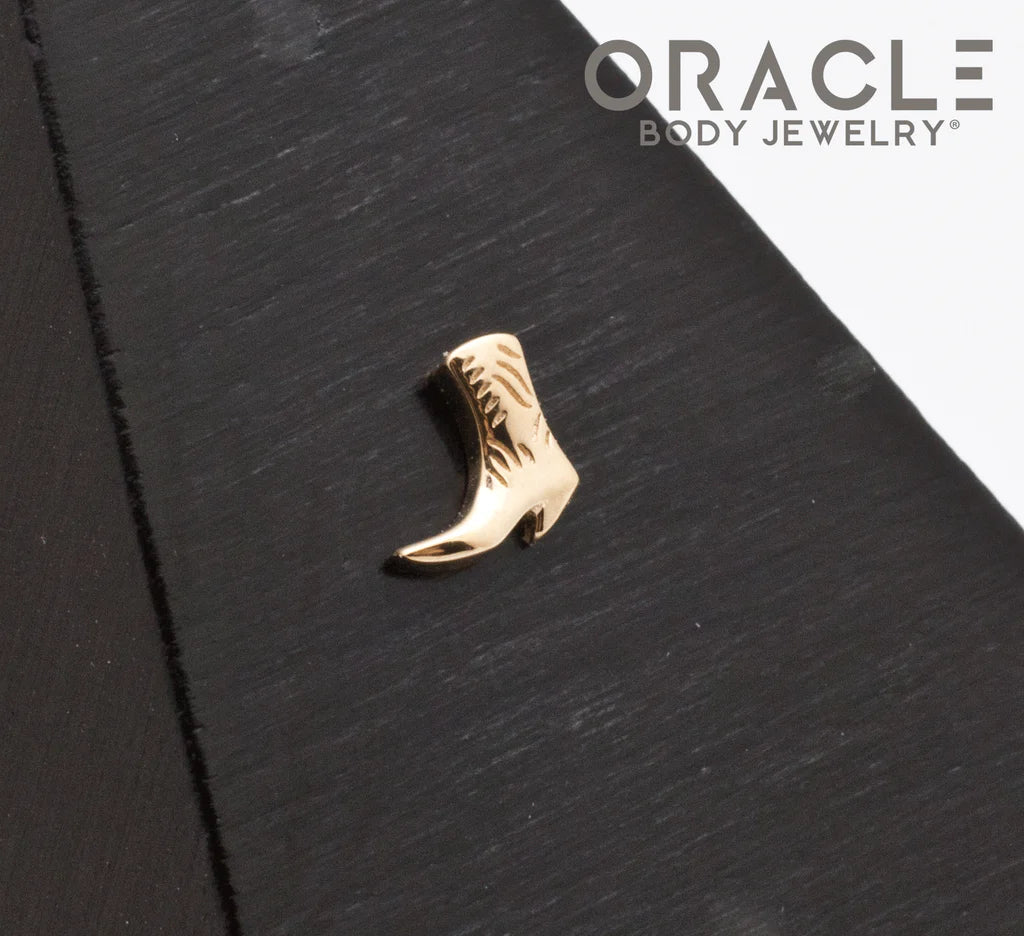 ORACLE BODY JEWELRY - TWO STEP - 14KT SOLID GOLD - THREADLESS END