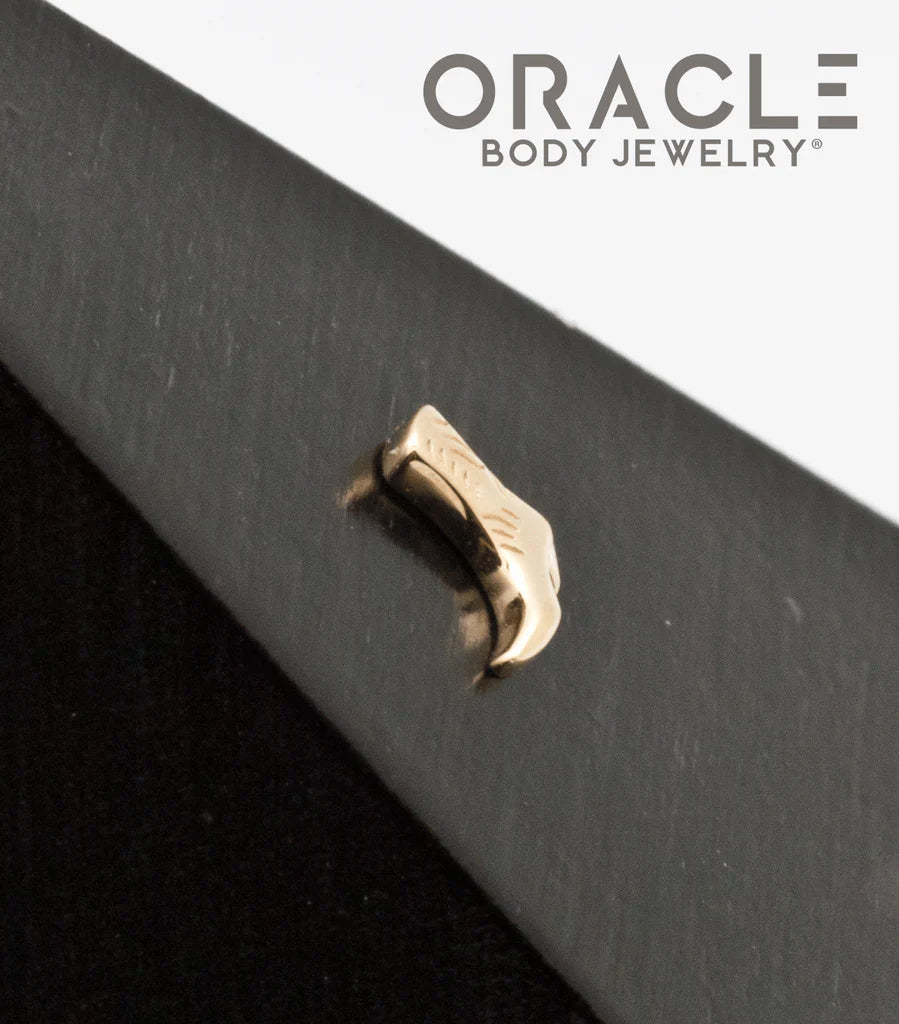 ORACLE BODY JEWELRY - TWO STEP - 14KT SOLID GOLD - THREADLESS END