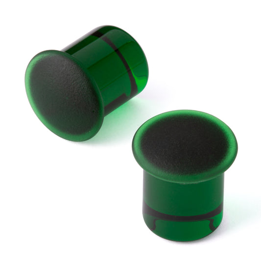 GORILLA GLASS - MATTE SIMPLE PLUGS - EMERALD - GLASS - PLUGS
