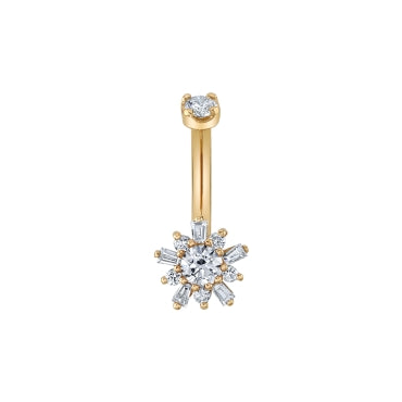 BVLA - ELAINE - 14KT SOLID GOLD - J-CURVE BARBELL