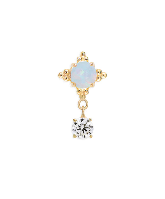 ANATOMETAL - ZIA + TIFFANY DANGLE - 14KT SOLID GOLD - THREADLESS END