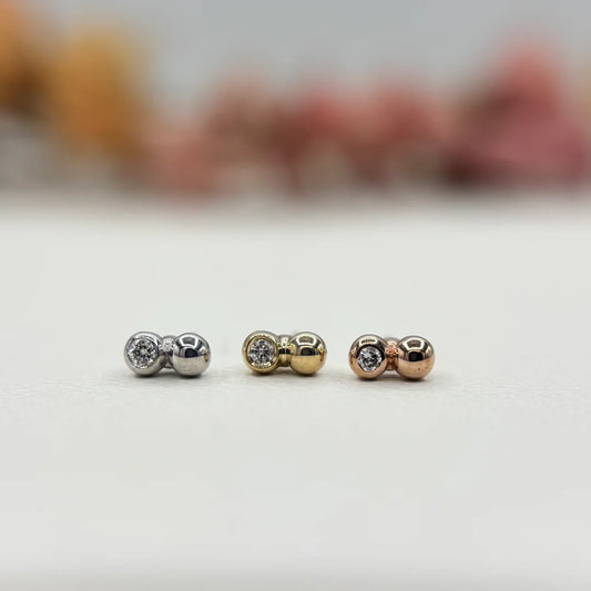 PALOMA JEWELRY - PINKY - 14KT SOLID GOLD - THREADLESS END