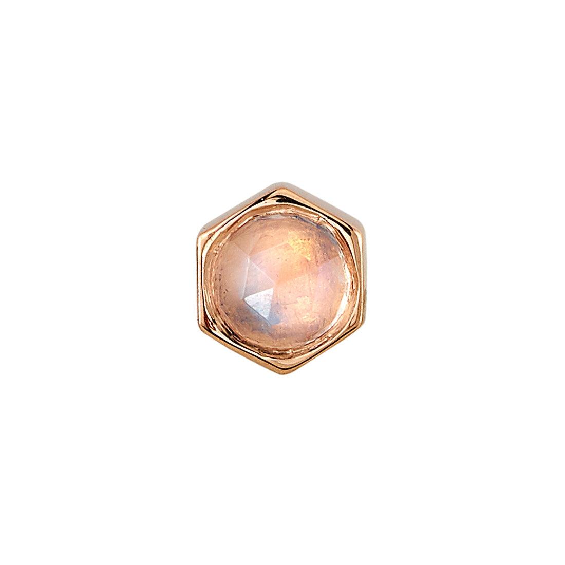 BVLA - MIEL (4mm with 3mm Gem) - 14KT SOLID GOLD - THREADLESS END