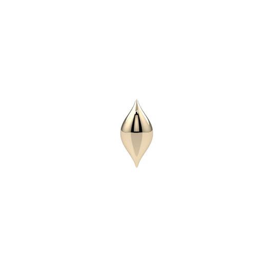 KIWI DIAMOND - RIPPLE - 14KT SOLID GOLD - THREADLESS END