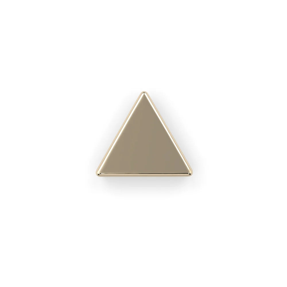 KIWI DIAMOND - TRIANGLE - 14KT SOLID GOLD - THREADLESS END