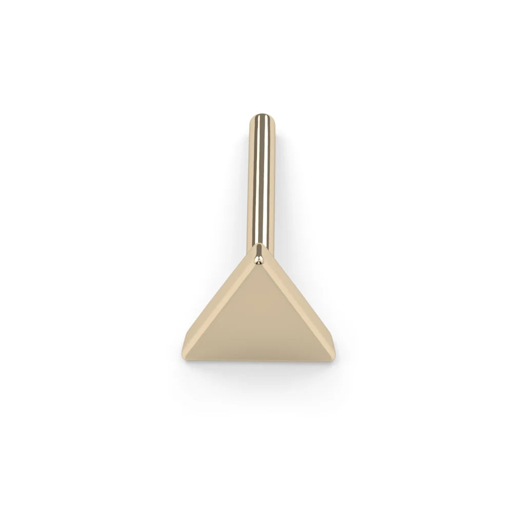 KIWI DIAMOND - TRIANGLE - 14KT SOLID GOLD - THREADLESS END