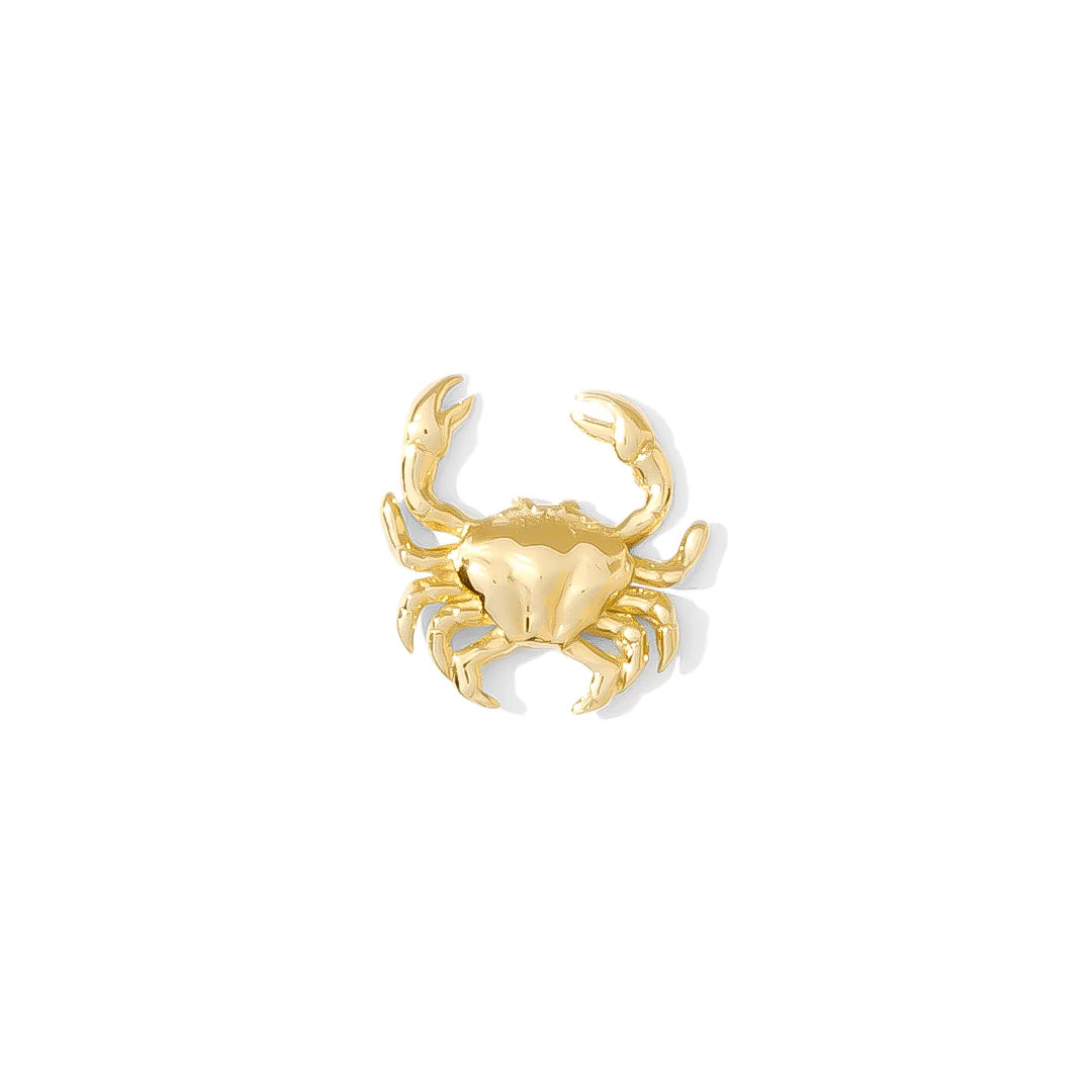 TAWAPA - CANCER (CRAB) - 14KT SOLID GOLD - THREADLESS END