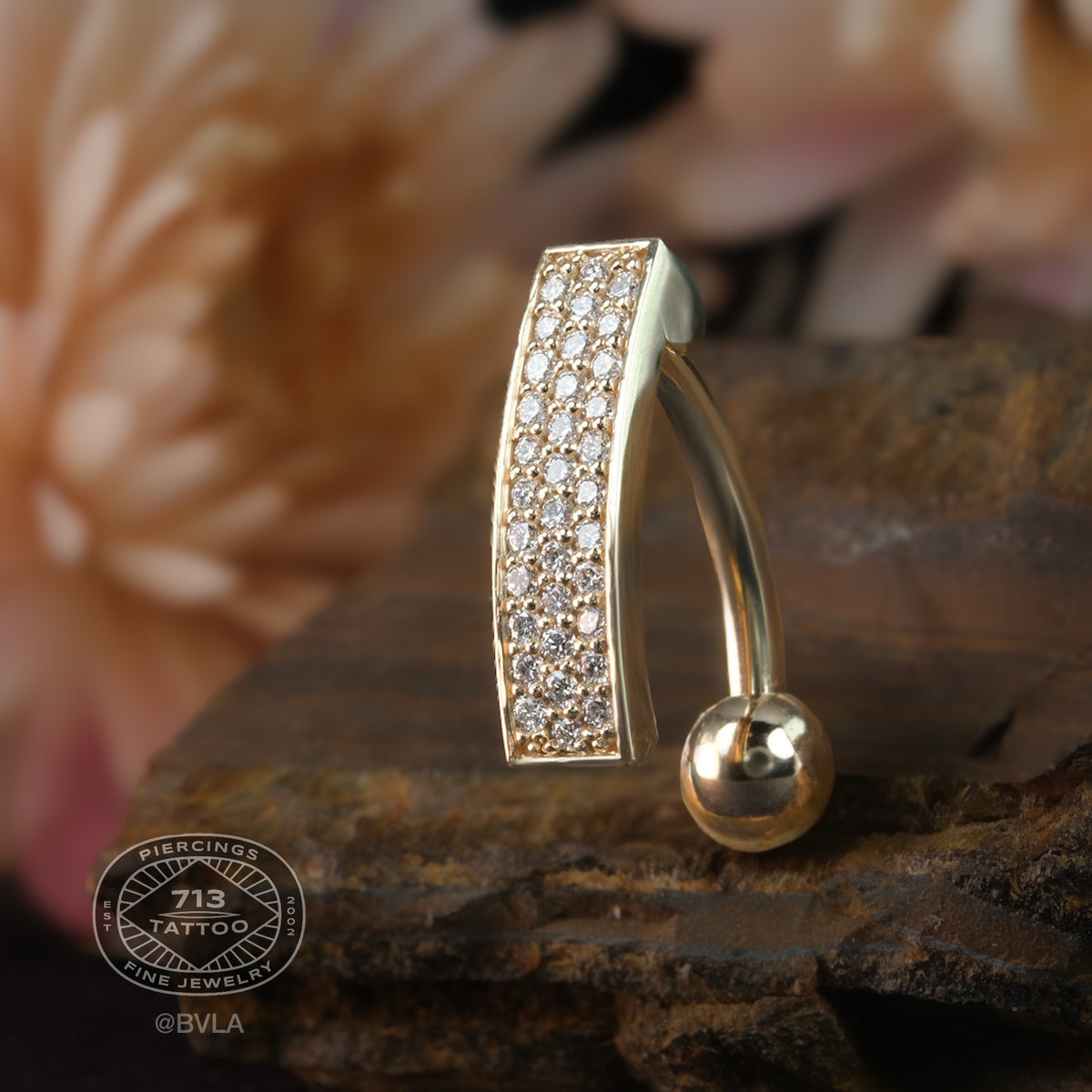 BVLA - KANARI COMFORT FIT - 14KT SOLID GOLD - NAVEL CURVE
