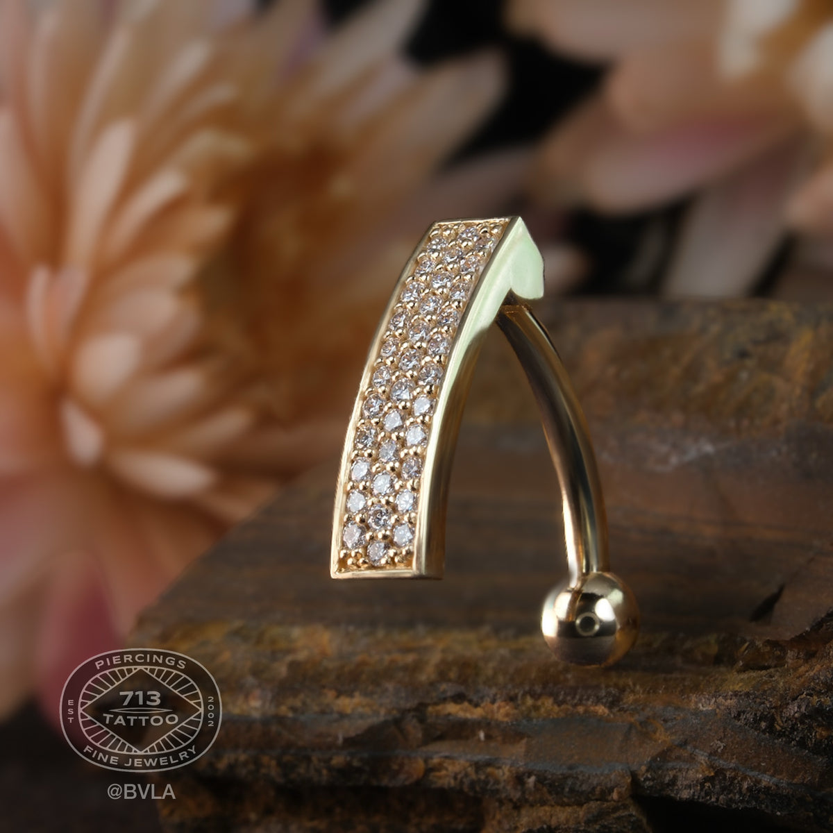 BVLA - KANARI COMFORT FIT - 14KT SOLID GOLD - NAVEL CURVE