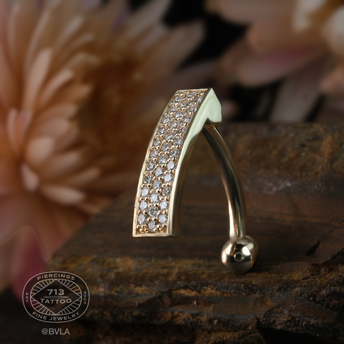 BVLA - KANARI COMFORT FIT - 14KT SOLID GOLD - NAVEL CURVE